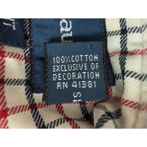 Ralph Lauren Men's Long Sleeve Button Down Shirt Cream Red Black Size M - Picture 5 of 12